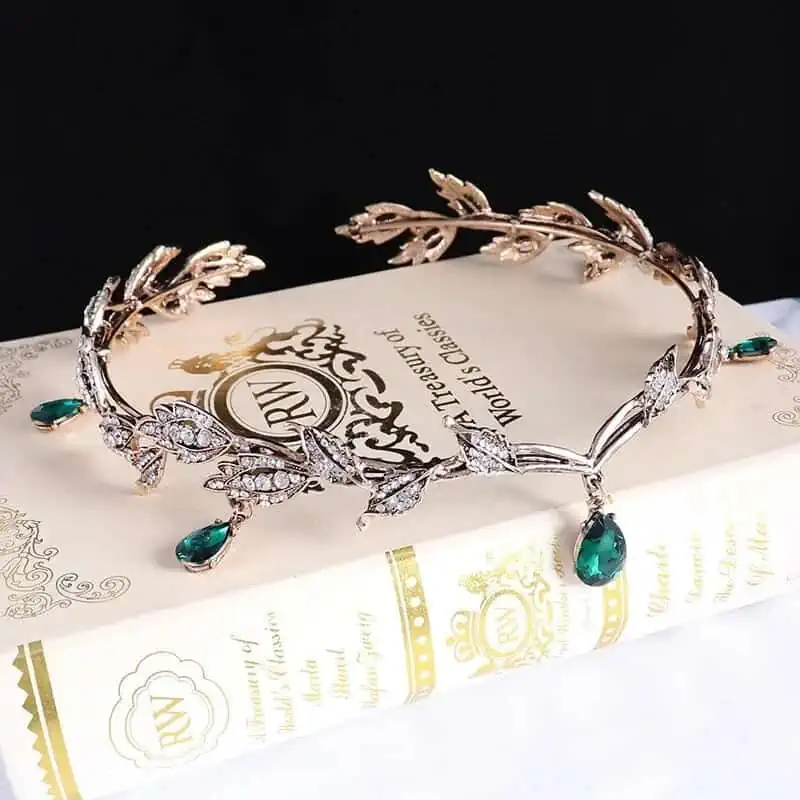 bijoux-cheveux-elfique-diademe-argent-cristal-vert Bijoux Cheveux Elfique 1